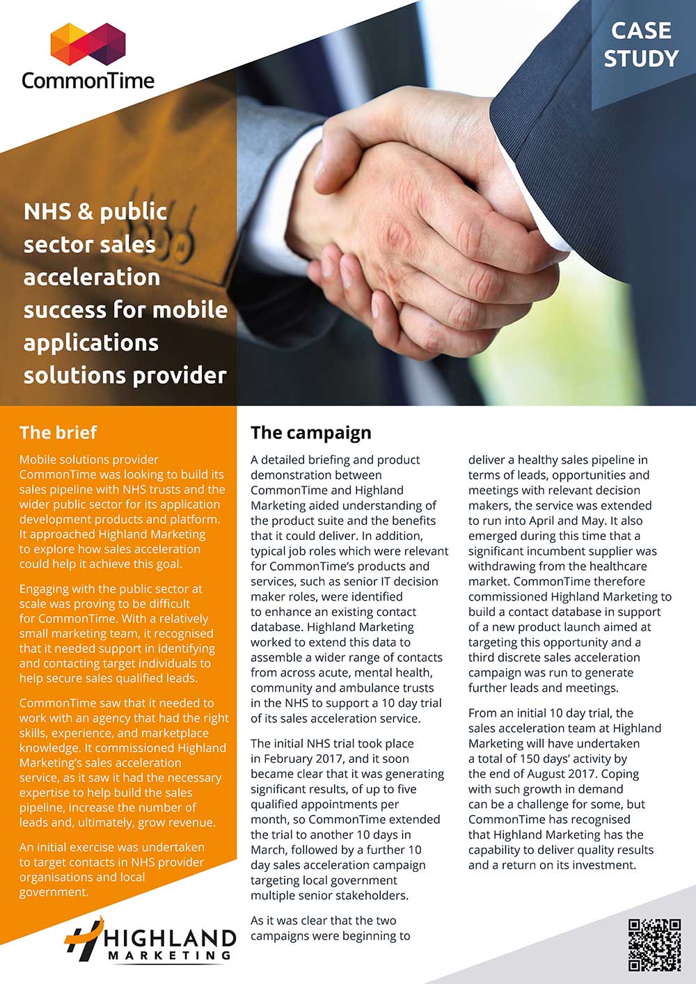 NHS & public sector sales acceleration success for mobile applications solutions provider